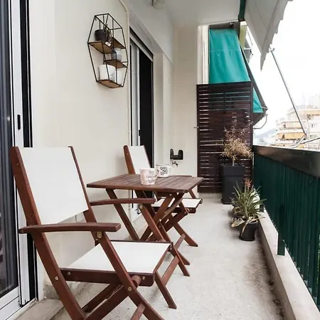 Relaxing 2 Bd With Balcony In Zografou Apartment